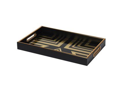 Art – Deco servírovací tác Gold 40x25 cm