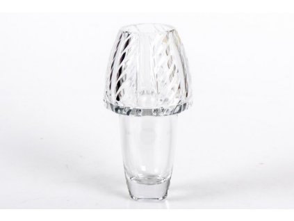 Luxusní skleněná váza Fortyna 25cm z čirého skla