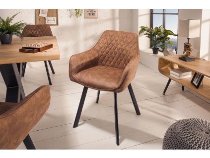Designová židle Palermo hnědá