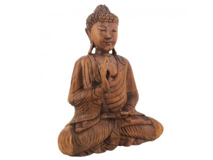 Luxusní dřevěná soška Buddha Suar 50cm