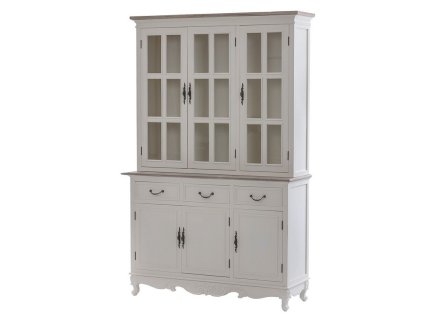 Provensálský příborník s vitrínou Violeta 192cm
