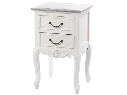 Provensálský noční stolek Violeta 68cm dvě zásuvky