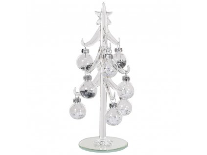 Vánoční skleněná dekorace Crystal Ball Tree 20cm