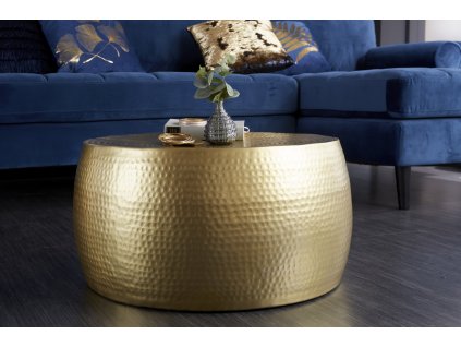 Luxusní konferenční stolek Optik 60cm zlatý