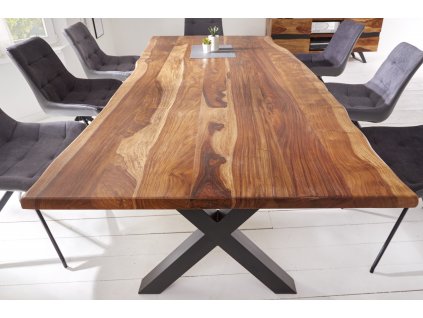 Masivní jídelní stůl Amaze X 220cm palisandr