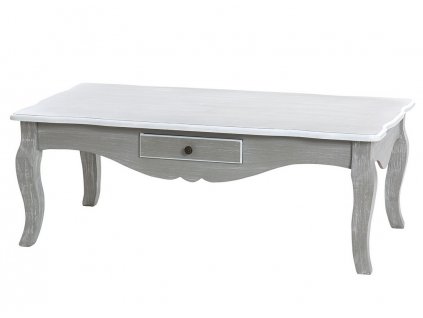 Provensálský konferenční stůl Nina Grey/White 110x60cm