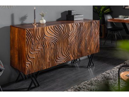 Originální příborník Paths 160 cm hnědý mango