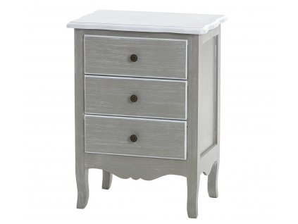 Provence noční stolek Nina Grey/White 61cm úzký