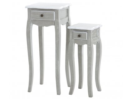 Set dvou provence stolků Nina Grey/White