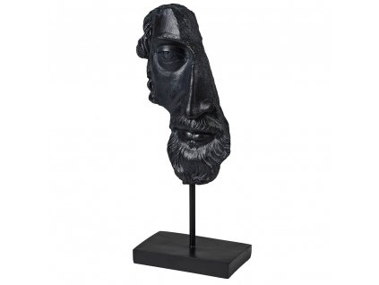 Stylová dekorace Greek God Face 45cm černá