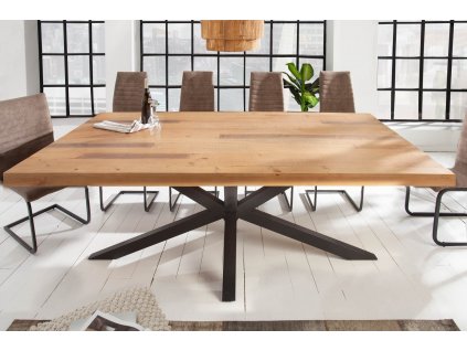 Moderní jídelní stůl Galileo 200cm přírodní borovice, 60mm deska