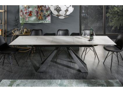 Moderní jídelní stůl Concord Ceramic Marmor-Optik 180-230cm rozkládací