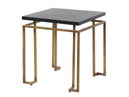 Luxusní odkládací stolek Ximena 55cm v Art-Deco stylu černá