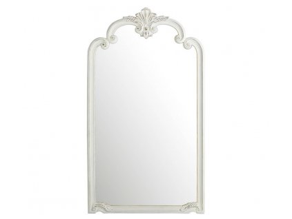 Stylové antické zrcadlo Ermando 104x184cm patinovaná bílá