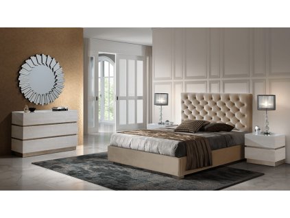 Luxusní noční stolek Rusty krémová patina