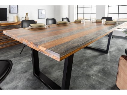 Masivní jídelní stůl Smoke 200cm palisandrové dřevo
