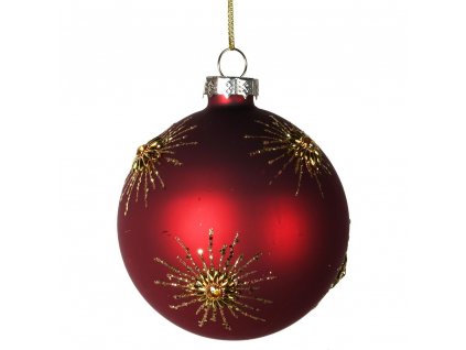 Vánoční ozdoba na stromeček Gold Snowflake 7,5cm