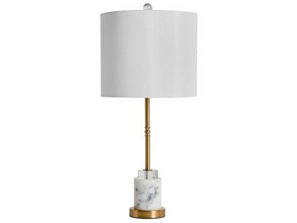 Luxusní stolní lampa Brujo 69cm mramor v Art-Deco stylu