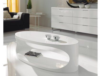 Designový moderní konferenční stolek v interiéru