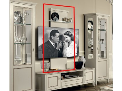 Panel pro zavěšení TV ke stolku Emilia 90x156cm bílý
