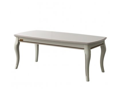 Klasický konferenční stolek Emilia 108x58cm bílý