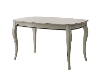 Klasický jídelní stůl rozkládací Emilia 140/185cm bílý