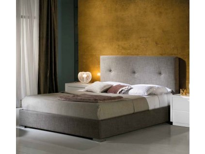 Designová čalouněná postel LOURDES s úložným prostorem, zakázková
