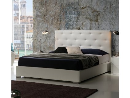 Designová postel ANA s čalouněným čelem, zakázková výroba
