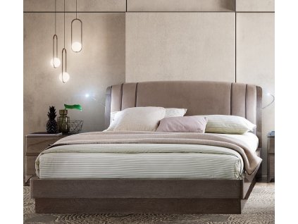 Luxusní manželská postel Lauren s čalouněným čelem a úložným prostorem. Varianta pro matraci 160 a 180 cm.