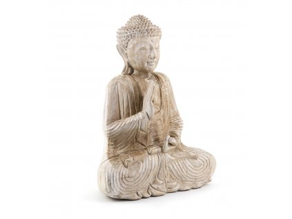 Luxusná drevená soška Budha Suar 50cm vintage