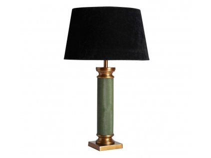 Designová stolní lampa 60cm černá/zelená/měď Provensálský styl