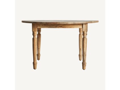 Masivní jídelní stůl Mersch 130cm koloniální styl