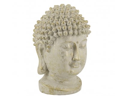 Stylová zlatá soška hlava Buddhy 50cm