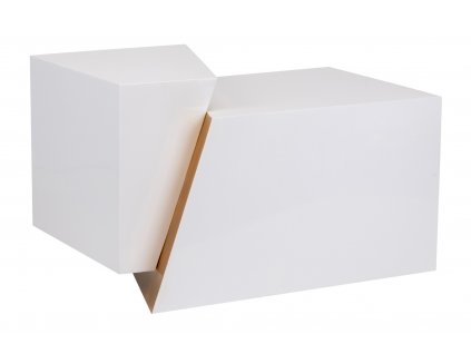 Stylový konferenční stolek Pop Art Vittorio II 79cm bílá luxusní nábytek
