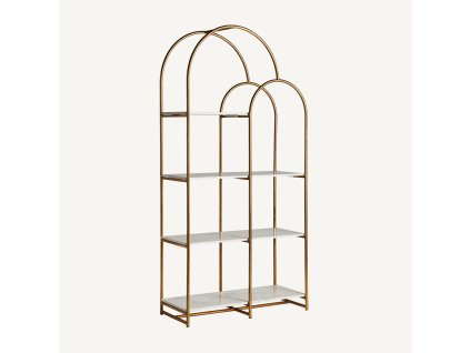 Designová knihovna Brujo 190cm Art-Deco styl kovová