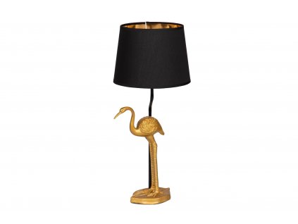 Designová stolní lampa Golden Heron 56cm černá/zlatá