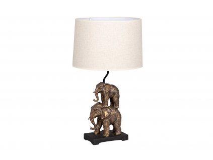 Stylová stolní lampa Elephants 64cm béžová