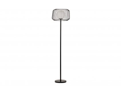 Moderní stojací lampa Black Cage 164cm kovová