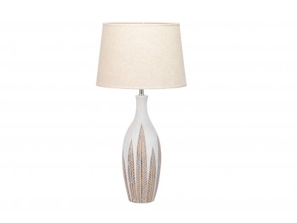 Elegantní stolní lampa Brown Leaves 65cm umělá pryskyřice
