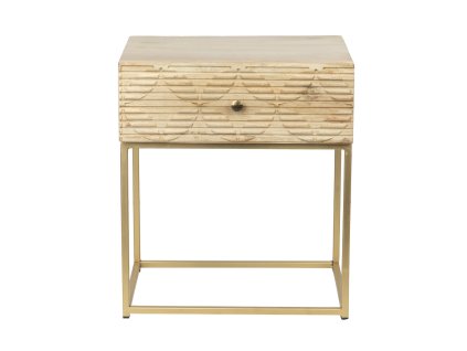 Designový noční stolek Golden Mango 55cm