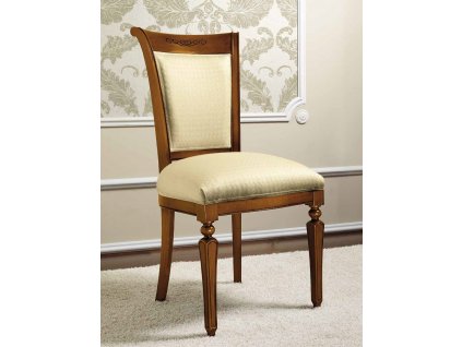 Klasická čalouněná jídelní židle Ricardo ořech