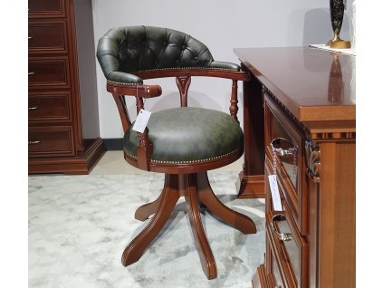 Klasická kancelářská židle Ricardo s područkami ořech - foto showroom
