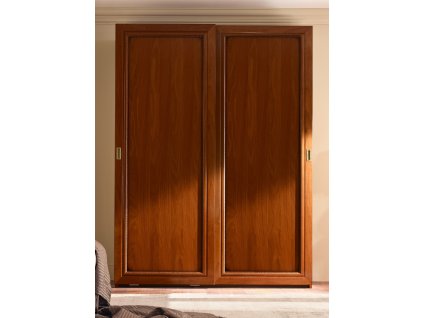 Klasická šatní skříň Ricardo Tia 252cm s posuvnými dveřmi