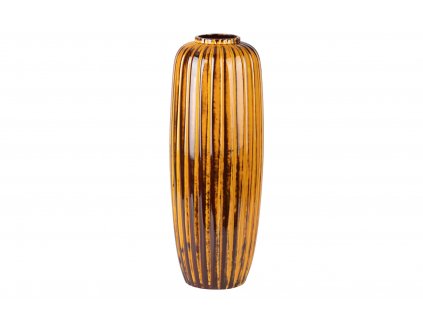 Designová keramická váza Gill 50cm hořčičná žlutá