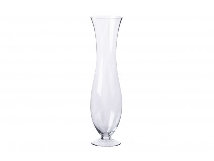 Designová skleněná váza Lady 50cm čirá