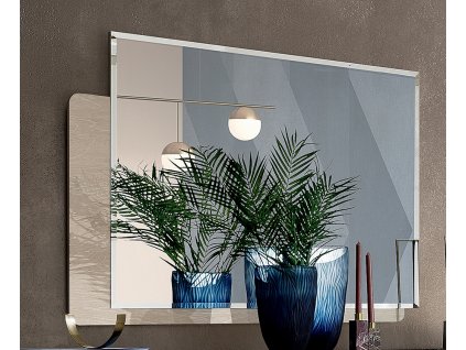 Moderní nástěnné zrcadlo Lauren Sand 120x90cm