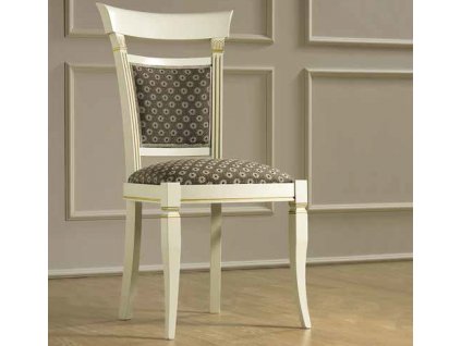 Klasická jídelní židle Sophia bílá bez područek