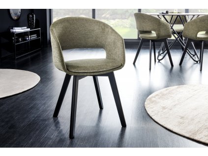Designová moderní židle Nordic Star zelená
