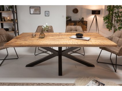 Moderní jídelní stůl Galileo 160cm mango masiv