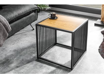 Moderní odkládací stolek Apart 40cm divoký dub/antracit